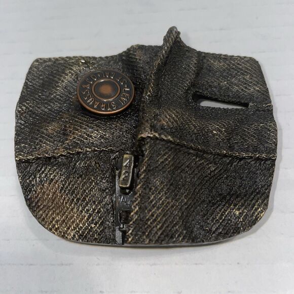 Vintage Levi Strauss Jeans Company SF Cal Belt Buckle 1976 Bergamot Brass Works - Picture 12 of 14